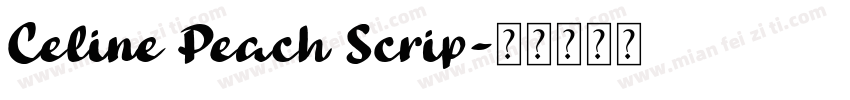 Celine Peach Scrip字体转换
